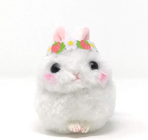 Amuse Bunny Key Chain Plush Usadama chan - Strawberry Party - 3.1" Pink