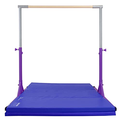 Z ATHLETIC Expandable Kip Bar Adjustable Height for Gymnastics