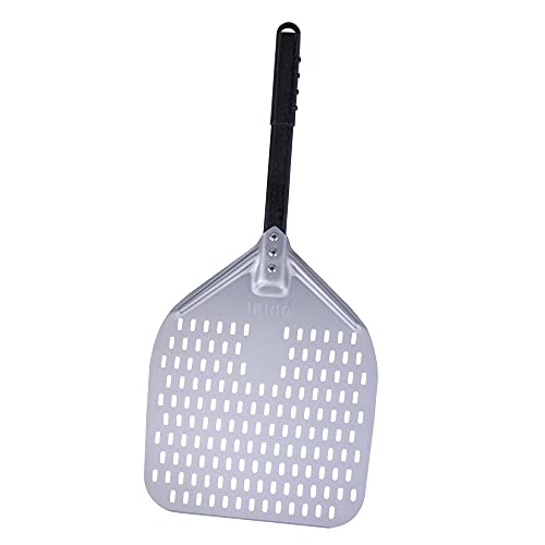 ODIMI Perforated Pizza Peel, 12 inch x 14 inch Anodized Aluminum Blade