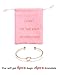 CHICNOW Bridesmaid Proposal Maid of Honor Personalized Rose Gold Bracelet Wedding Party Bangle (Rose Gold Set of 6)