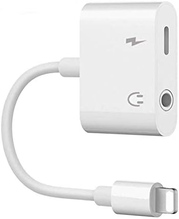 Headphone Adapter to 3.5mm Aux Headphone Jack Audio Adapter for for iPhone Headphone Audio Adaptor for iPhone 7/8/X/7 Plus/8 Plus Split Charger and Headphone Audio&Charge Ports for Earphone Adapter