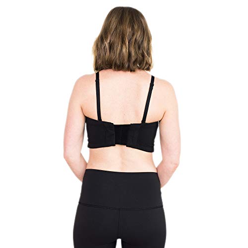 Simple Wishes DLITE Hands Free Breastpump Bra (Black, Large (Pack of 1)) - Thumbnail 6