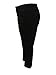 the buti-bag company Plus Size Yoga Pants with Front Pockets, Generously Oversized, Thick Cotton Jersey, 2X/3X (Size 22-24) Black