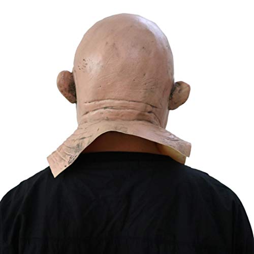 XILALU Creepy Zombie Latex Full Head Mask, Halloween Bloody Biochemical Melting Face Costume Party Props Walking Dead - Thumbnail 4