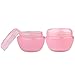 Beauticom 6 Pieces 50G/50ML Pink Frosted Container Jars with Inner Liner for Scrubs, Oils, Salves, Creams, Lotions - BPA Free