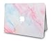 LuvCase 2 in 1 Rubberized Hard Shell Case with Keyboard Cover Compatible MacBook Air 13 Inch 2019/2018 New Version A1932 Retina (Touch ID) (Pale Pink Mist)