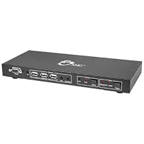 SIIG 2 x 1 USB 2.0 DisplayPort KVM Switch with Remote Control (CE-KV0311-S1)