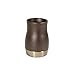 mDesign Decorative Metal Makeup Brush Cup Holders Tumblers for Bathroom Vanity Countertops - for Mouthwash/Mouth Rinse, Storing and Organizing Cosmetic Accessories - Bronze/Brown