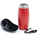 VIVAGLORY Dog Water Bottle, Pet Drinking Bottle, 25oz Portable & Leakproof Stainless Steel Dog Travel Water Bottle Bowl with Large Trough for Walking & Hiking, Red