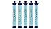 LifeStraw Personal Water Filter Hiking, Camping, Travel Emergency Preparedness (5 Pack)