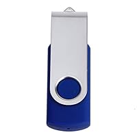 U-Disk, Aribelly USB2.0 Flash Drive Swivel Memory Stick Thumb Pen U-Disk (1GB, Dark Blue)