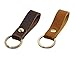 Jzcky Shzrp Leather Valet Key Chain Key Ring,Brown and Dark Brown,2-Pack
