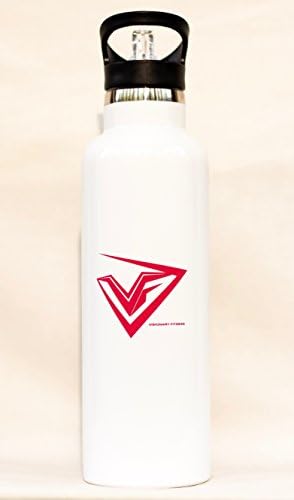 Visionary Fitness ViFit 750 ml Water Bottle; Stainless Steel double wall vacuum insulated sports bottle (White)