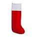 CYKJ Jumbo Oversized Felt Christmas Stocking Red and White–60