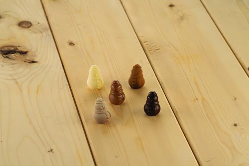 Silikomart | 22.162.77.0265 Moule en silicone pour chocolats Scg062 bonhomme de neige sur le thème de l'hiver - ø26 h 35 mm