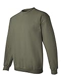 Gildan Men's Heavy Blend Crewneck Sweatshirt - Large - Military Green
