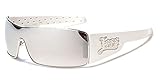 Locs Metal Rim Frame Original Gangsta Shades Men's Hardcore Shield Sunglasses