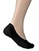 OSABASA Womens 3 Pair Casual No-Show Socks of Hidden Flat Boat Line,KWMS09-3 Pairs-BLACK,Shoe Size 5-8 (Sock Size 8.5
