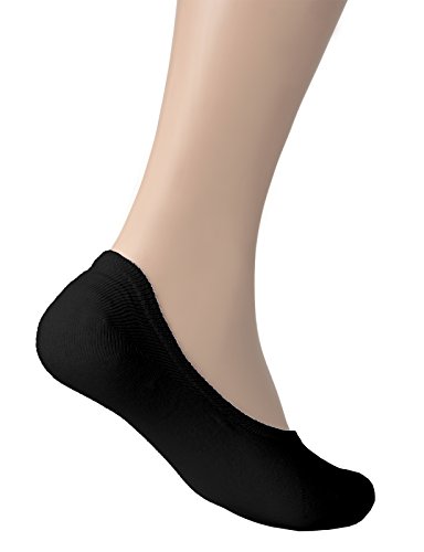 OSABASA Womens 3 Pair Casual No-Show Socks of Hidden Flat Boat Line,KWMS09-3 Pairs-BLACK,Shoe Size 5-8 (Sock Size 8.5"-9.5") - Thumbnail 4