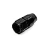 X AUTOHAUX a17102700ux0040 Black Aluminum Alloy 10AN Straight Swivel Car Fuel Oil Hose End Fitting Adapter, 1 Pack