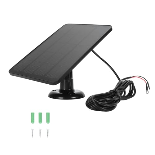 Solar Panel Camera Charger, 10w Video Doorbell Solar Panel Charger for GoogleNest and Doorbell 2k Camera AndRing Video Doorbell 2 and Doorbell 3 (CSP4W-O-B)