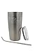 nICE TXG-513884 Steel Tumbler with Straw, Stainless, 20 oz