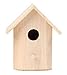 Darice Wood Wren-Promo Birdhouse Assorted Stles X 1 Piece 5 Inches to 7 Inches 9180-09, Natural
