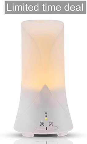 Ainingshi 50ML Aroma Humidifier Essential Oil Diffuser Ultrasonic Waves Humidifier USB with Waterless Auto Shut-off Portable Timed Spray for Office Home Bedroom Living Room Study Yoga (White)
