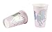 BLUE PANDA Unicorn Paper Party Cups - 50 Pack Holographic Silver Foil Disposable Paper Cups, Unicorn Party Supplies and Decorations for Girls Birthday Party and Baby Shower, Pink, 12 Ounce
