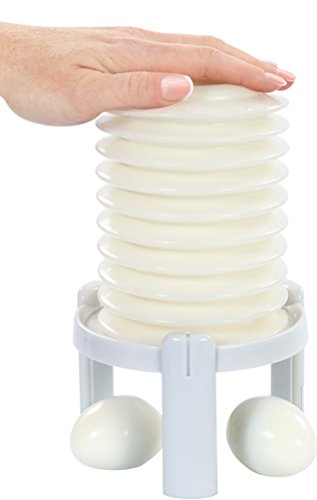 Eggstractor Egg Peeler, White