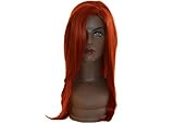 Deluxe Jessica Rabbit Long Red Wavy Costume Wig