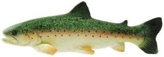 Glossy Shine Trout Fish Collectible Sculpture Figure, 11-inch