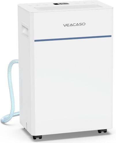 VEAGASO Dehumidifier for Basement, 28 Pints, 2000 Sq.Ft, 38dB Quiet mode