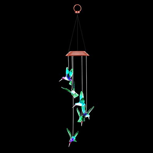 Gotian Solar Lights, Color Changing LED Mobile Wind Chimes, Waterproof Outdoor, Great for Brightening and Embellishing Your Balcony, Garden, Pathway and Child Room