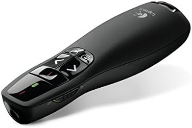 OemLogitech R400 convenient Wireless Presenter Controls with Wireless Mini-Receiver, Black + USB Card Reader.