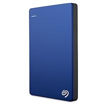 Seagate Backup Plus Slim 2TB Portable External Hard Drive with Mobile Device Backup  USB 3.0, Blue (STDR2000102)