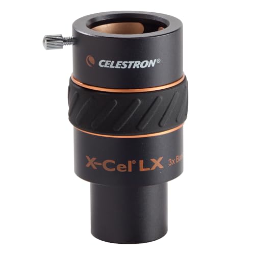 Celestron 93428 1,25'' X-Cel LX 3x Barlowlinse – Schwarz