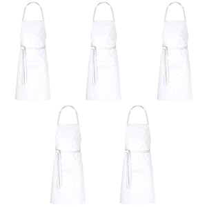 DESERMO Basic Schort 80cm x 100cm (L X B) | Uitstekende tailleschort voor vrouwen en mannen | Innovatieve mix van katoen…