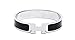 Z.RACLOE 12MM H Buckle Bangle Bracelets for Women Slive/black
