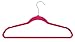 Juvale Hot Pink Velvet Hangers - No Slip Flocked Hangers - Ultra Thin Clothing Hangers for Pants, Blouses, Dresses - 50 Count