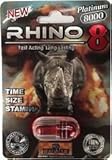 RHINO 8 Platinum 8000 Male Enhancement 3 Pills