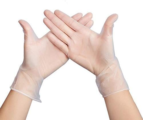 Anti Infection Gloves 100pcs/lot Food Grade Waterproof Allergy Free Disposable Work Safety Gloves ffp3 Glove Mechanic (M)