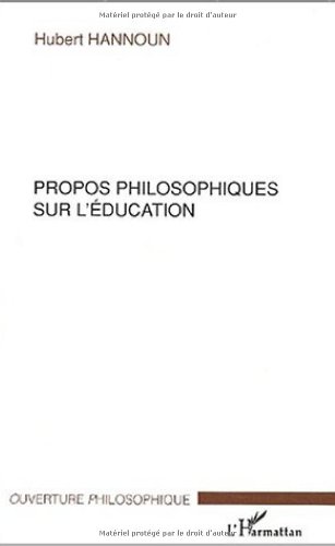 Propos philosophiques sur l'éducation