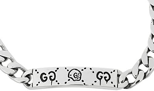 [グッチ]ブレスレット アクセサリー GUCCI 455321 J8400 0701 GHOST CHAIN ゴースト バングル シルバー 19号 [並行輸入品]