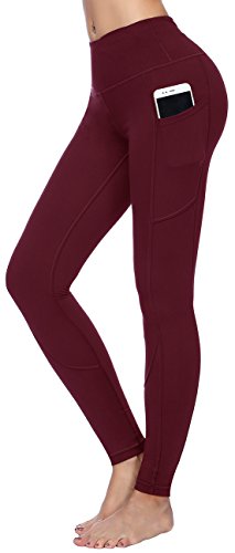 HOFI High Waist Yoga Pants for Women Side & Inner Pockets with Tummy Control Sports Leggings