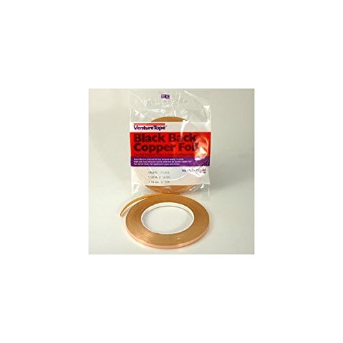3/16" Black Back Copper Foil - 1.25 Mil