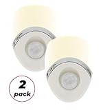 Amerelle Motion Sensor Night Light, 2 Pack - Plug in Motion Sensor Light Automatically Activated When Movement is Detected - LED Lights, Saves Energy, Wide Detection Zone - White Finish, 73092CC