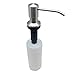 Ultimate KitchenTM - Best Stainless Steel Sink Soap Dispenser (Brushed Nickel) - Large Capacity 17 OZ Bottle - Easy Installation - Well Built and Sturdy - 5 Yr Replacement Warranty