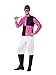 Smiffys Jockey Costume, Pink & Black, L - US Size 42