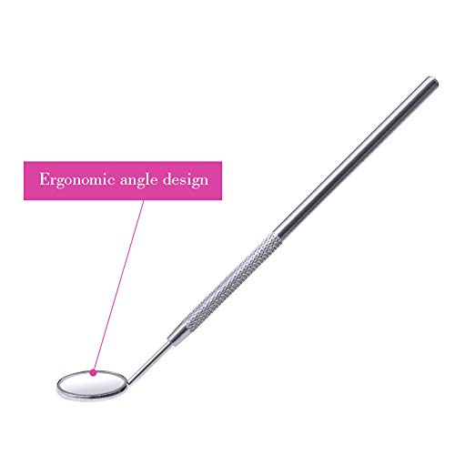 Lash Extension Supplies FADLASH 2Pcs Makeup Mirror for Eyelash Extensions Dental Tool Inspect Instrument Mirror Lash Tools for Observing Small Details - Thumbnail 4